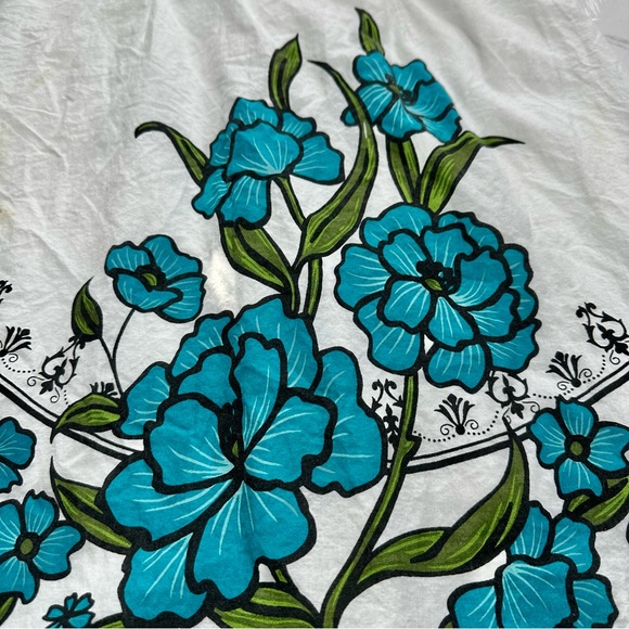 Reitmans White Floral Spaghetti Straps Comfy Midi Dress Size 9 - Picture 3 of 11